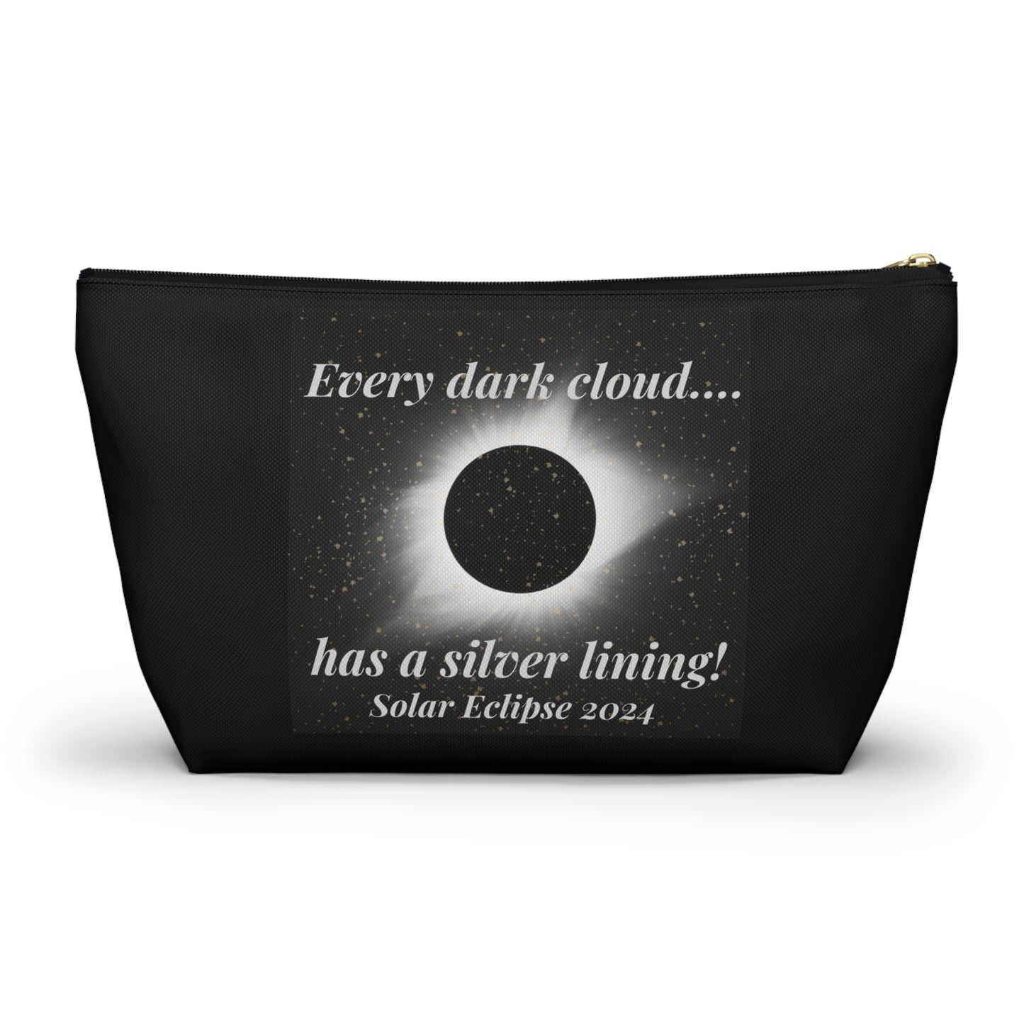 Silver Lining Accessory Pouch w T-bottom