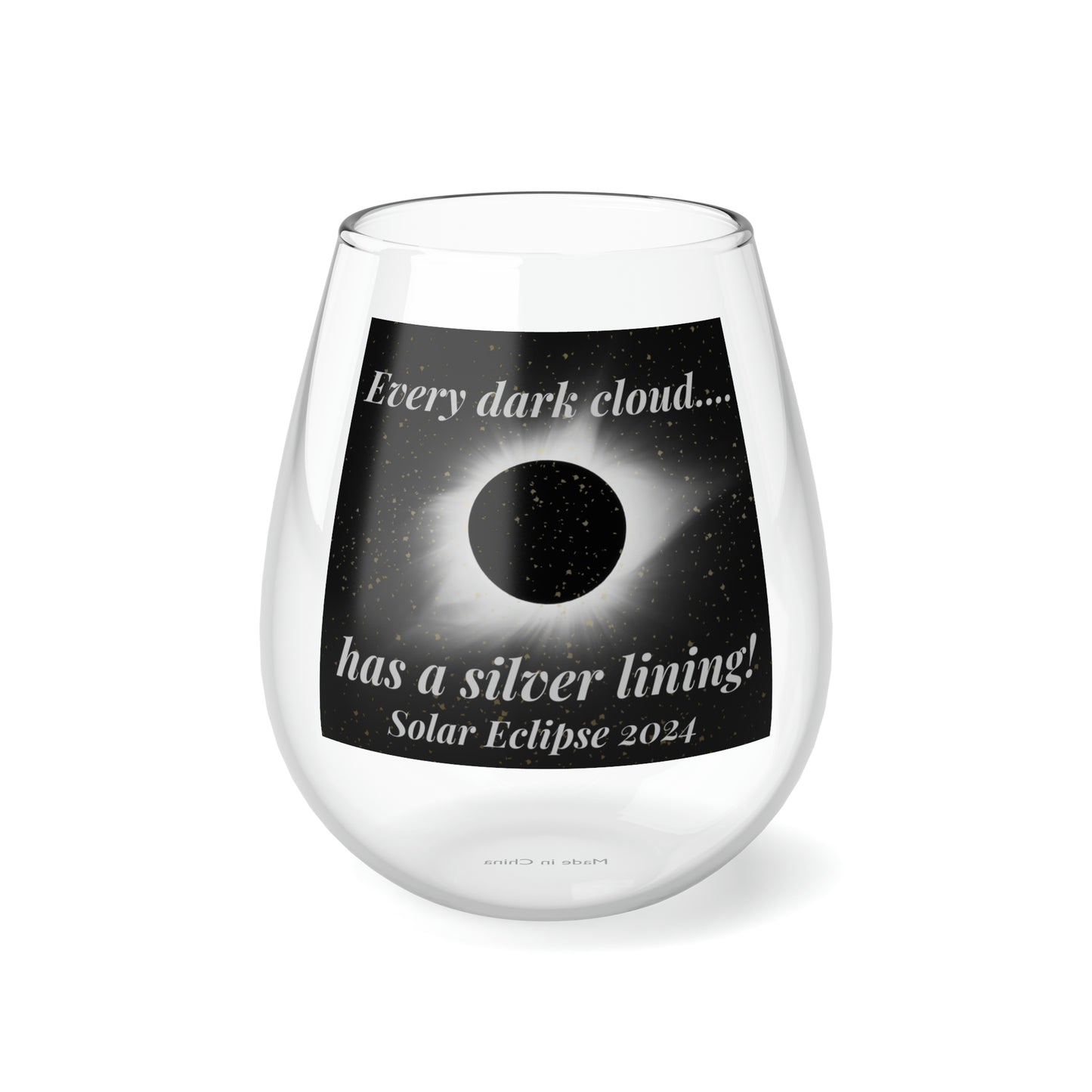 Silver Lining Wine Glass, 11.75oz