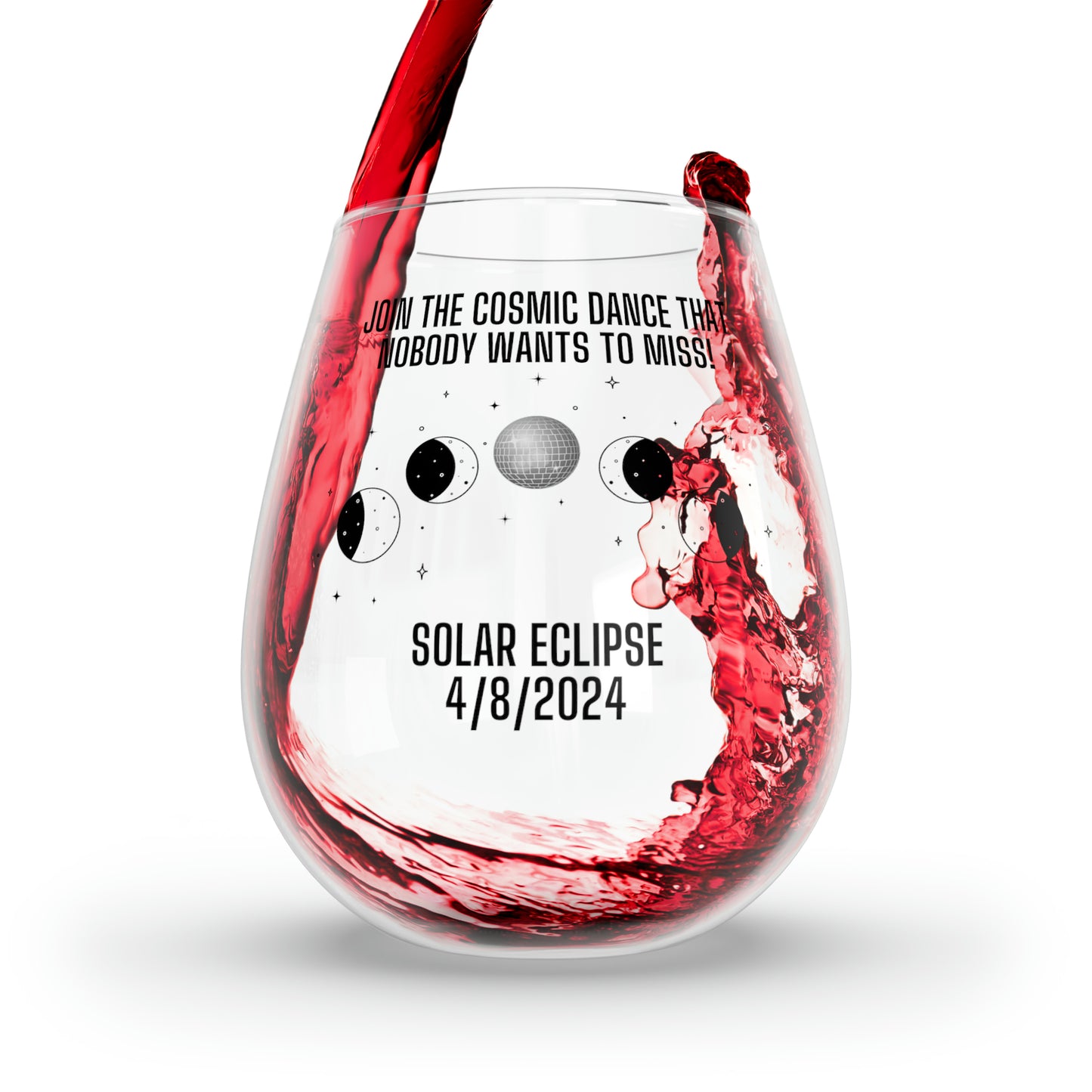 Cosmic Dance Stemless Wine Glass, 11.75oz